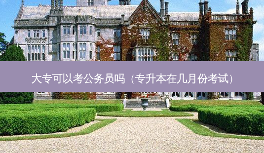 大专可以考公务员吗(专升本在几月份考试)-第1张图片-天智网 大专可以考公务员吗(专升本在几月份考试)-第1张图片-天智网