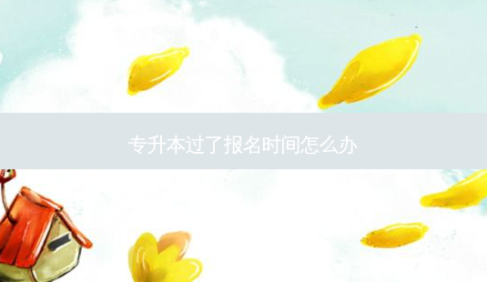 专升本过了报名时间怎么办-第1张图片-天智网 专升本过了报名时间怎么办-第1张图片-天智网