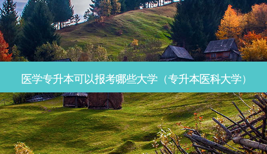 医学专升本可以报考哪些大学(专升本医科大学)-第1张图片-天智网 医学专升本可以报考哪些大学(专升本医科大学)-第1张图片-天智网