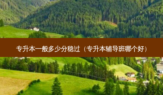 专升本一般多少分稳过(专升本辅导班哪个好)-第1张图片-天智网 专升本一般多少分稳过(专升本辅导班哪个好)-第1张图片-天智网