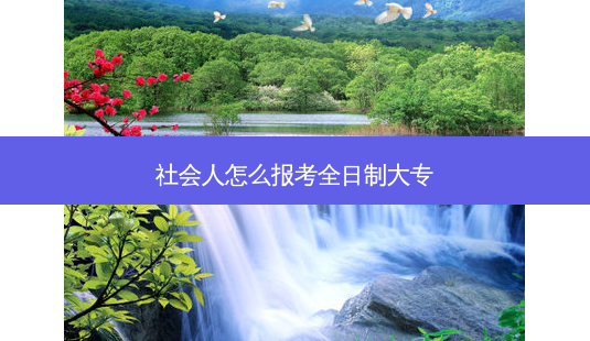 社会人怎么报考全日制大专-第1张图片-天智网 社会人怎么报考全日制大专-第1张图片-天智网