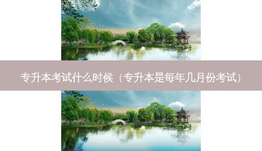 专升本考试什么时候(专升本是每年几月份考试)-第1张图片-天智网 专升本考试什么时候(专升本是每年几月份考试)-第1张图片-天智网