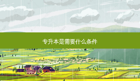 专升本是需要什么条件-第1张图片-天智网 专升本是需要什么条件-第1张图片-天智网