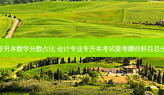 会计专升本数学分数占比 会计专业专升本考试要考哪些科目总分多少-第1张图片-天智网 会计专升本数学分数占比 会计专业专升本考试要考哪些科目总分多少-第1张图片-天智网
