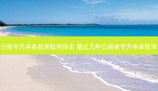 云南专升本各校录取率排名 *** 近几年云南省专升本录取率-第1张图片-天智网 云南专升本各校录取率排名 *** 近几年云南省专升本录取率-第1张图片-天智网