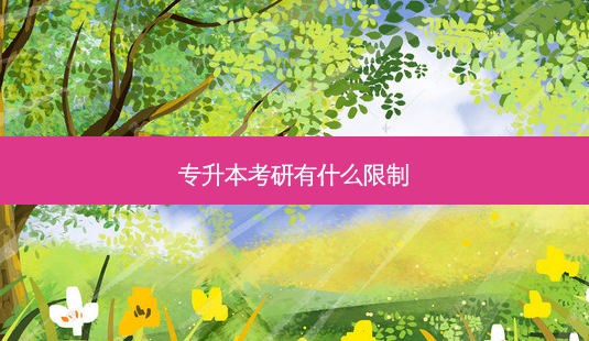 专升本考研有什么限制-第1张图片-天智网 专升本考研有什么限制-第1张图片-天智网