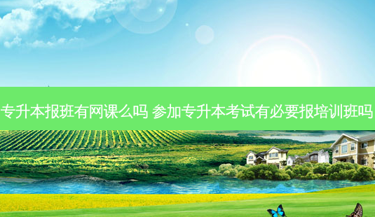 专升本报班有网课么吗 参加专升本考试有必要报培训班吗-第1张图片-天智网 专升本报班有网课么吗 参加专升本考试有必要报培训班吗-第1张图片-天智网
