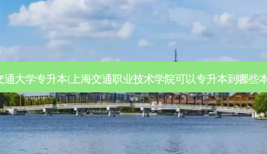 长宁区交通大学专升本(上海交通职业技术学院可以专升本到哪些本科大学)-第1张图片-天智网 长宁区交通大学专升本(上海交通职业技术学院可以专升本到哪些本科大学)-第1张图片-天智网
