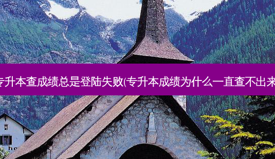 专升本查成绩总是登陆失败(专升本成绩为什么一直查不出来)-第1张图片-天智网 专升本查成绩总是登陆失败(专升本成绩为什么一直查不出来)-第1张图片-天智网