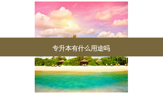 专升本有什么用途吗-第1张图片-天智网 专升本有什么用途吗-第1张图片-天智网