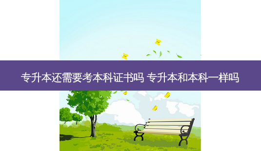 专升本还需要考本科证书吗 专升本和本科一样吗-第1张图片-天智网 专升本还需要考本科证书吗 专升本和本科一样吗-第1张图片-天智网