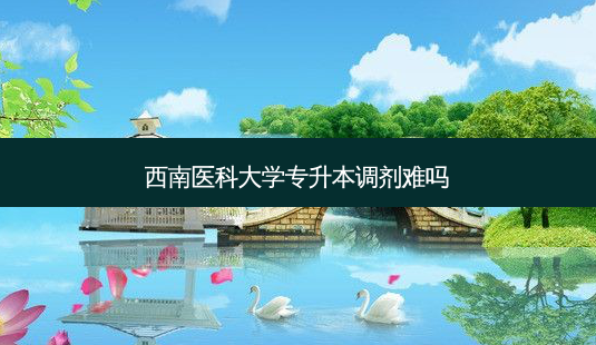西南医科大学专升本调剂难吗-第1张图片-天智网 西南医科大学专升本调剂难吗-第1张图片-天智网