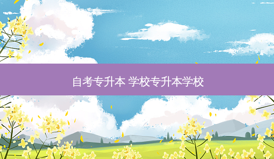 自考专升本 学校专升本学校-第1张图片-天智网 自考专升本 学校专升本学校-第1张图片-天智网