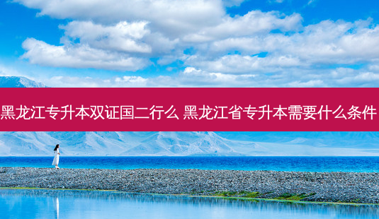 黑龙江专升本双证国二行么 黑龙江省专升本需要什么条件-第1张图片-汇成专升本网