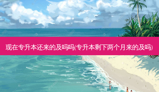 现在专升本还来的及吗吗(专升本剩下两个月来的及吗)-第1张图片-天智网 现在专升本还来的及吗吗(专升本剩下两个月来的及吗)-第1张图片-天智网
