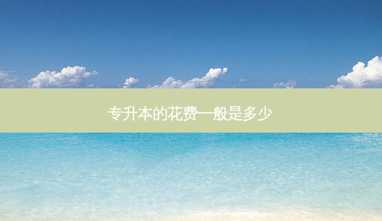 专升本的花费一般是多少-第1张图片-天智网 专升本的花费一般是多少-第1张图片-天智网