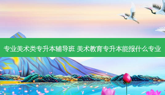 专业美术类专升本辅导班 美术教育专升本能报什么专业-第1张图片-天智网 专业美术类专升本辅导班 美术教育专升本能报什么专业-第1张图片-天智网