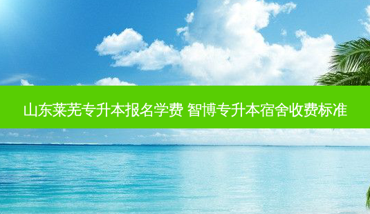山东莱芜专升本报名学费 智博专升本宿舍收费标准-第1张图片-天智网 山东莱芜专升本报名学费 智博专升本宿舍收费标准-第1张图片-天智网