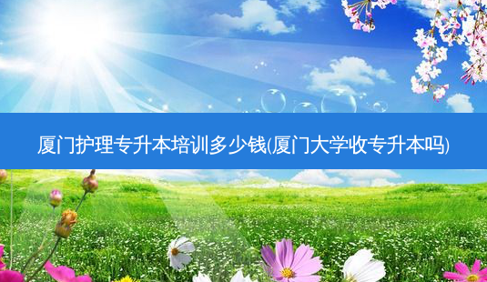 厦门护理专升本培训多少钱(厦门大学收专升本吗)-第1张图片-天智网 厦门护理专升本培训多少钱(厦门大学收专升本吗)-第1张图片-天智网