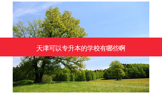 天津可以专升本的学校有哪些啊-第1张图片-天智网 天津可以专升本的学校有哪些啊-第1张图片-天智网