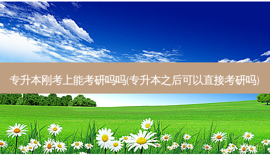 专升本刚考上能考研吗吗(专升本之后可以直接考研吗)-第1张图片-天智网 专升本刚考上能考研吗吗(专升本之后可以直接考研吗)-第1张图片-天智网