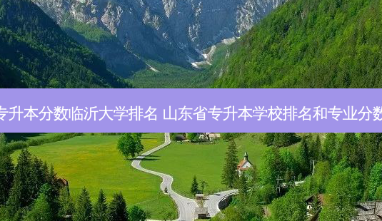 专升本分数临沂大学排名 山东省专升本学校排名和专业分数-第1张图片-汇成专升本网