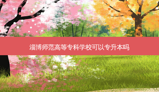 淄博师范高等专科学校可以专升本吗-第1张图片-天智网 淄博师范高等专科学校可以专升本吗-第1张图片-天智网