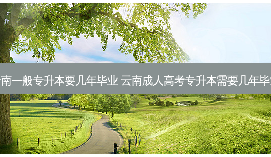 云南一般专升本要几年毕业 云南成人高考专升本需要几年毕业-第1张图片-天智网 云南一般专升本要几年毕业 云南成人高考专升本需要几年毕业-第1张图片-天智网