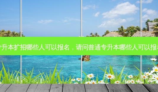 专升本扩招哪些人可以报名,请问普通专升本哪些人可以报考-第1张图片-天智网 专升本扩招哪些人可以报名,请问普通专升本哪些人可以报考-第1张图片-天智网