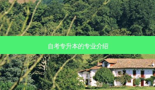 自考专升本的专业介绍-第1张图片-天智网 自考专升本的专业介绍-第1张图片-天智网