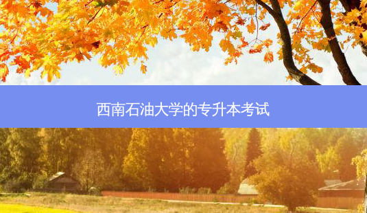 西南石油大学的专升本考试-第1张图片-天智网 西南石油大学的专升本考试-第1张图片-天智网