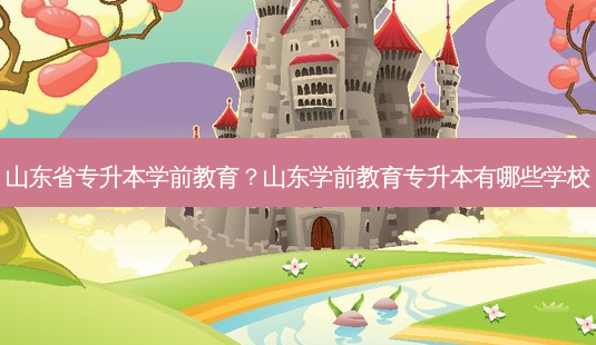 山东省专升本学前教育?山东学前教育专升本有哪些学校-第1张图片-天智网 山东省专升本学前教育?山东学前教育专升本有哪些学校-第1张图片-天智网