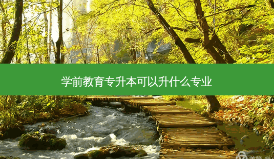 学前教育专升本可以升什么专业-第1张图片-天智网 学前教育专升本可以升什么专业-第1张图片-天智网