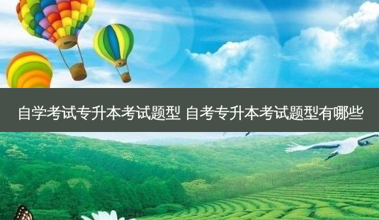 自学考试专升本考试题型 自考专升本考试题型有哪些-第1张图片-天智网 自学考试专升本考试题型 自考专升本考试题型有哪些-第1张图片-天智网