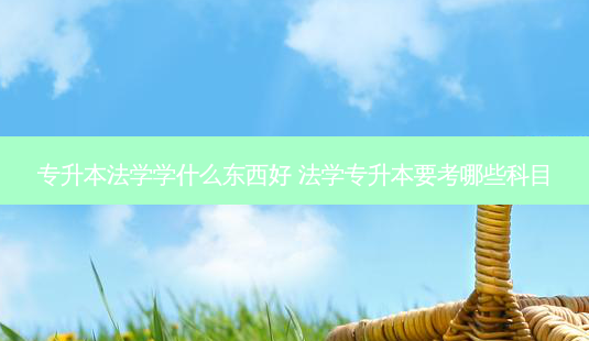 专升本法学学什么东西好 法学专升本要考哪些科目-第1张图片-天智网 专升本法学学什么东西好 法学专升本要考哪些科目-第1张图片-天智网