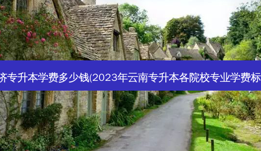 云南经济专升本学费多少钱(2023年云南专升本各院校专业学费标准汇总)-第1张图片-天智网 云南经济专升本学费多少钱(2023年云南专升本各院校专业学费标准汇总)-第1张图片-天智网