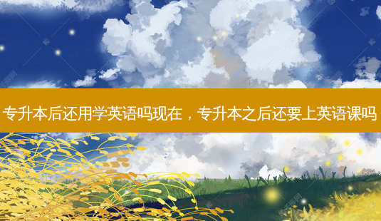 专升本后还用学英语吗现在,专升本之后还要上英语课吗-第1张图片-天智网 专升本后还用学英语吗现在,专升本之后还要上英语课吗-第1张图片-天智网