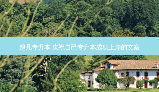 超凡专升本 庆祝自己专升本成功上岸的文案-第1张图片-天智网 超凡专升本 庆祝自己专升本成功上岸的文案-第1张图片-天智网