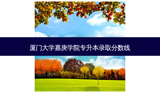 厦门大学嘉庚学院专升本录取分数线-第1张图片-天智网 厦门大学嘉庚学院专升本录取分数线-第1张图片-天智网
