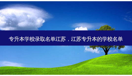 专升本学校录取名单江苏,江苏专升本的学校名单-第1张图片-天智网 专升本学校录取名单江苏,江苏专升本的学校名单-第1张图片-天智网