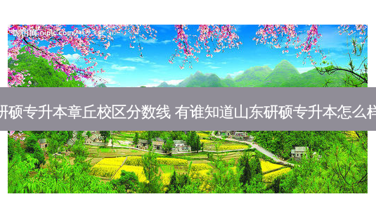 研硕专升本章丘校区分数线 有谁知道山东研硕专升本怎么样-第1张图片-天智网 研硕专升本章丘校区分数线 有谁知道山东研硕专升本怎么样-第1张图片-天智网
