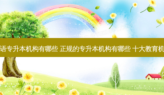 专业英语专升本机构有哪些 正规的专升本机构有哪些 十大教育机构排名-第1张图片-天智网 专业英语专升本机构有哪些 正规的专升本机构有哪些 十大教育机构排名-第1张图片-天智网