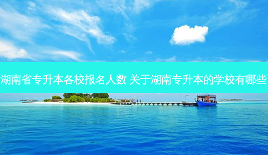 湖南省专升本各校报名人数 关于湖南专升本的学校有哪些-第1张图片-天智网 湖南省专升本各校报名人数 关于湖南专升本的学校有哪些-第1张图片-天智网