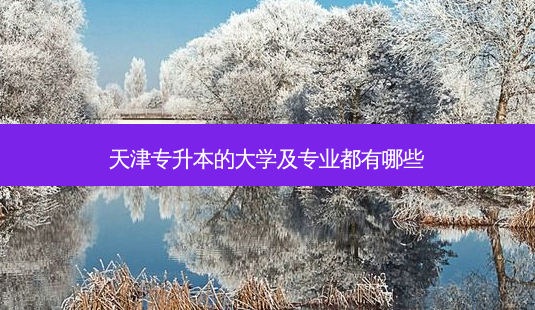 天津专升本的大学及专业都有哪些-第1张图片-天智网 天津专升本的大学及专业都有哪些-第1张图片-天智网