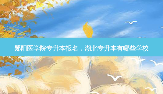 郧阳医学院专升本报名,湖北专升本有哪些学校-第1张图片-天智网 郧阳医学院专升本报名,湖北专升本有哪些学校-第1张图片-天智网