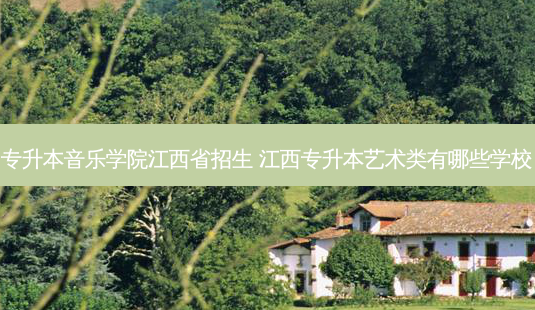 专升本音乐学院江西省招生 江西专升本艺术类有哪些学校-第1张图片-天智网 专升本音乐学院江西省招生 江西专升本艺术类有哪些学校-第1张图片-天智网