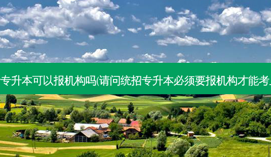 自考专升本可以报机构吗(请问统招专升本必须要报机构才能考上吗)-第1张图片-天智网 自考专升本可以报机构吗(请问统招专升本必须要报机构才能考上吗)-第1张图片-天智网