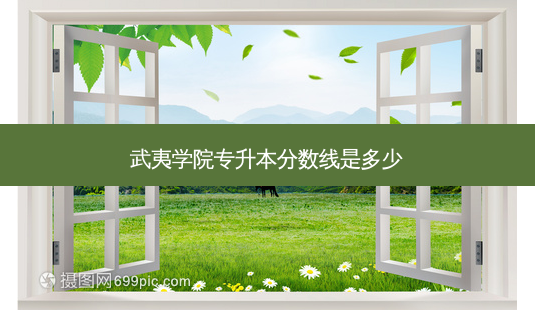 武夷学院专升本分数线是多少-第1张图片-天智网 武夷学院专升本分数线是多少-第1张图片-天智网