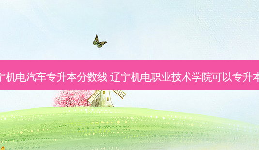 辽宁机电汽车专升本分数线 辽宁机电职业技术学院可以专升本吗-第1张图片-天智网 辽宁机电汽车专升本分数线 辽宁机电职业技术学院可以专升本吗-第1张图片-天智网