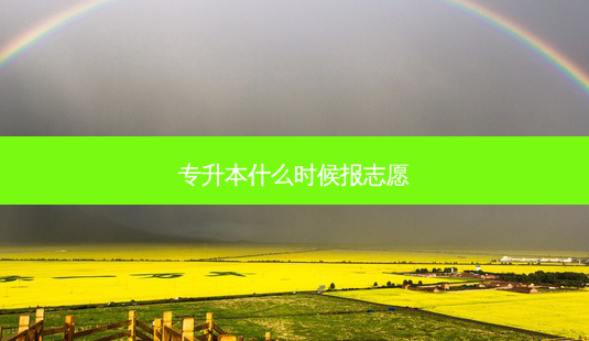 专升本什么时候报志愿-第1张图片-天智网 专升本什么时候报志愿-第1张图片-天智网